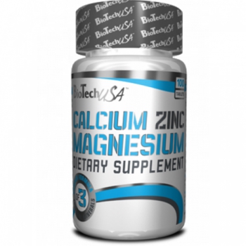 Calcium Zinc Magnesium 100 tab. - BioTech USA