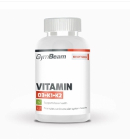 Vitamín D3+K1+K2 60 kaps. - GymBeam